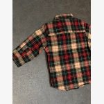 Tartan plaid flannel button-down shirt.. - Image 4