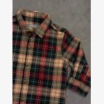 Tartan plaid flannel button-down shirt.. - Image 3