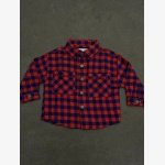 Zara Kids Baby Plaid Flannel Button-Up Shirt