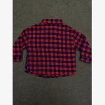 Zara Kids Baby Plaid Flannel Button-Up Shirt - Image 2