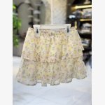 Floral Short Sleeve Cardigan & Tiered Skirt Set - Image 4