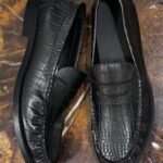 CROC EMBOSSED PENNY LOAFERS