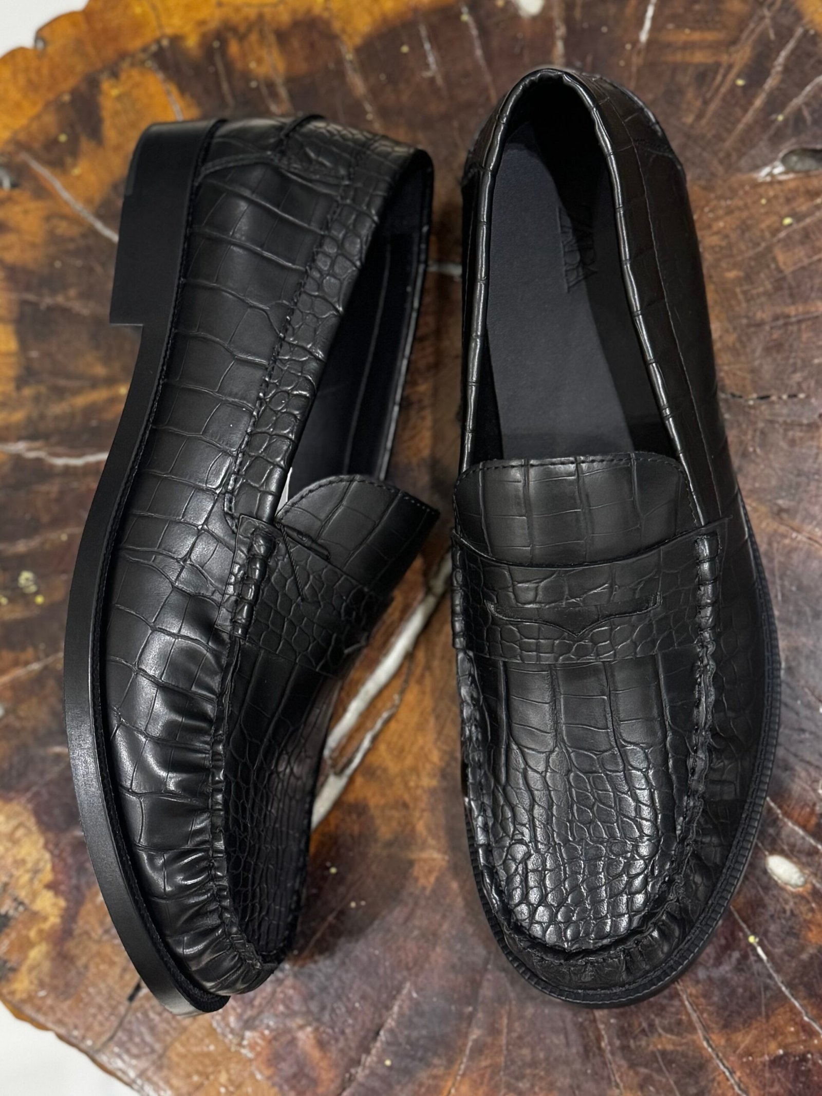 img_3736 CROC EMBOSSED PENNY LOAFERS - Image 1