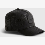 River Island  Black RVR Monogram Cap