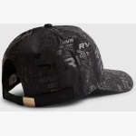 River Island  Black RVR Monogram Cap - Image 2