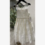 American Princess Ivory Floral Lace Dress