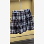 Tahari: Kids Girls Plaid Skirt, Navy Top & Faux Fur Vest 5PC Set - Image 5