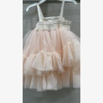 Rachel Zoe Kids Ruffle Tulle Bow Party Dress - Image 4