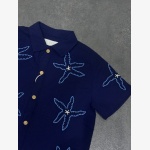 Zara Kids Embroidered Star Seersucker Shirt - Image 3