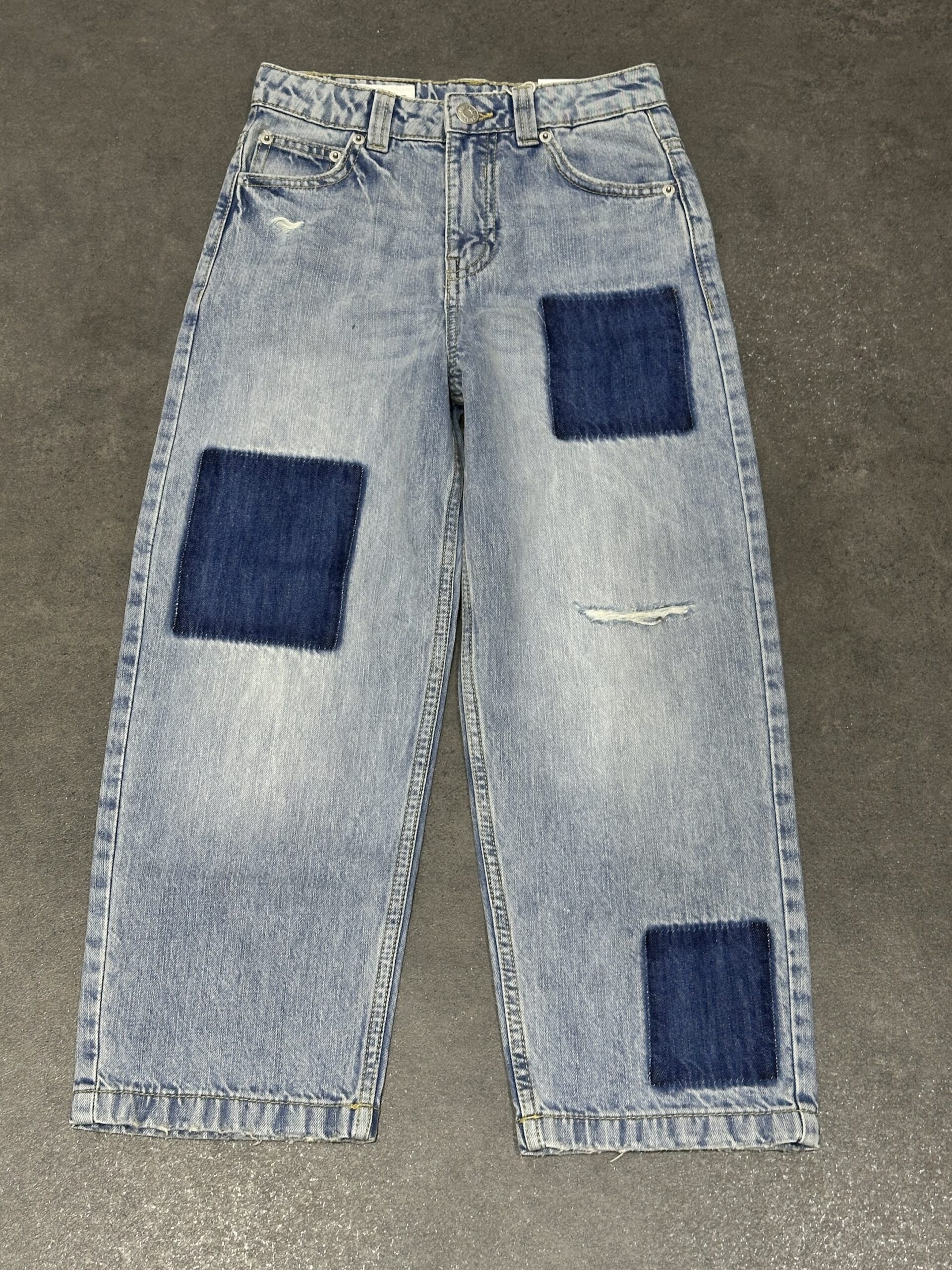 img_8019 ZARA Patched Loose Fit Jeans. - Image 1