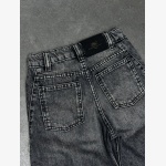 Zara Grey High-Waisted Barrel Balloon Jeans - Image 4