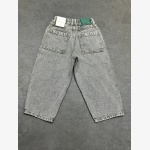 Acid-Wash Grey Kids' Barrel Leg Jeans - Image 2