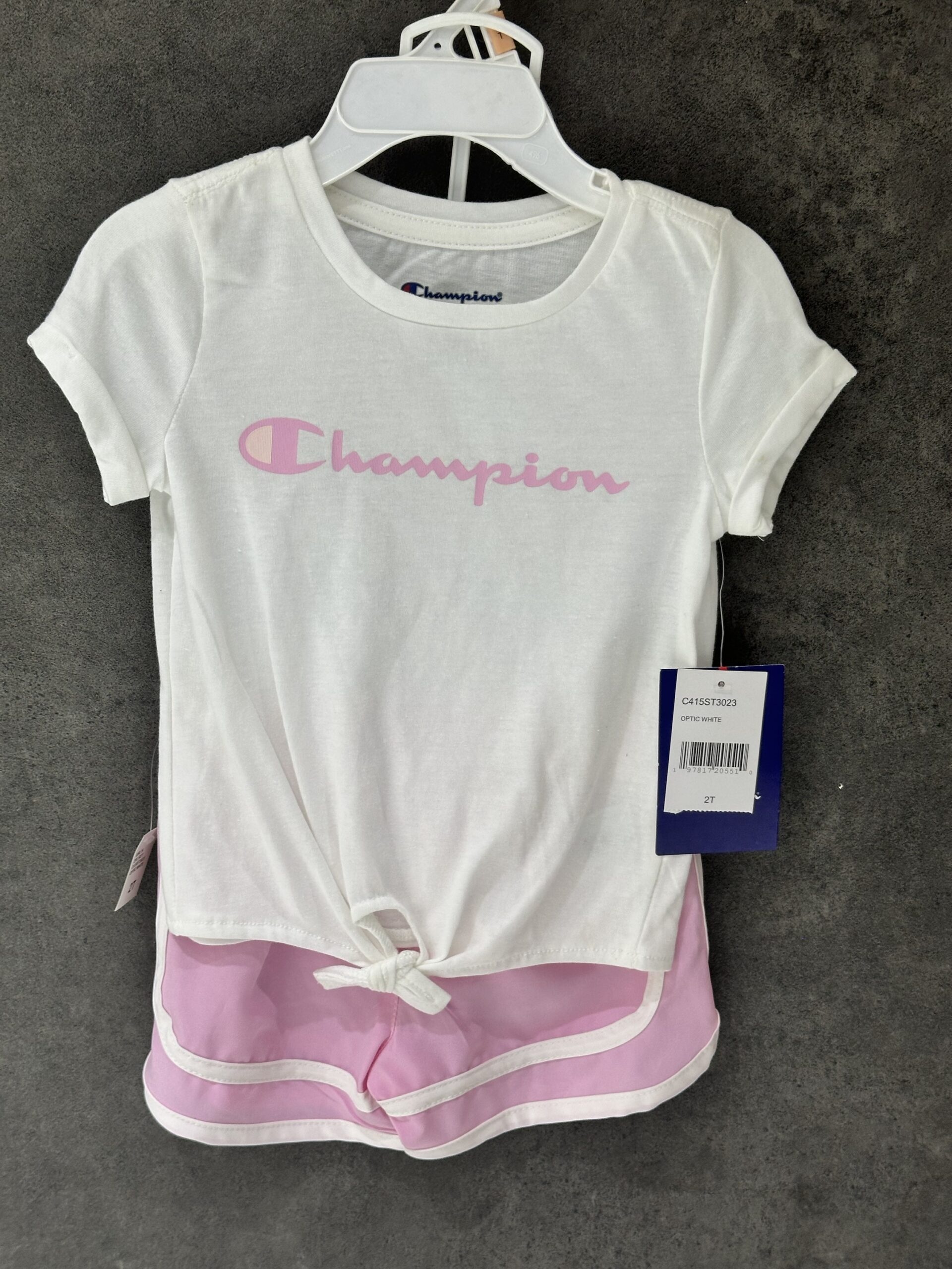 img_8665-5 Girls' 2-Piece Front-Tie T-Shirt and Shorts Set - Image 1