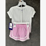 Girls' 2-Piece Front-Tie T-Shirt and Shorts Set - Image 2