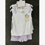 Girl 5-Piece Floral Bicycle Shorts Set. - Image 2