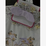 Girl 5-Piece Floral Bicycle Shorts Set. - Image 5