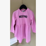 Moschino Girls’ Pink Logo Casual Dress