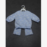 Floral Quilted Sweatshirt & Leggings 2-Piece Set