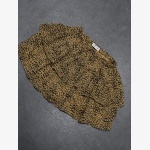 Tiered  leopard print ruffle skirt