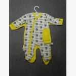 Yellow Panda Infant Sleepsuit & Hat Set - Image 2