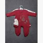 Festive Mountain & Pine Tree Baby Sleepsuit Set - Image 2