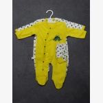 Unisex newborn dinosaur footie sleepsuit - Image 2
