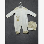 Newborn baby romper and hat set