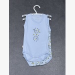 Sleeveless baby bodysuit set