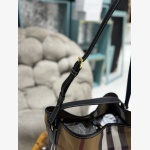 BURBERRY ASHBY CANVAS CHECK BUCKET BAG - Image 4