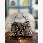 BRITTEN SNAKE EMBOSSED MINI SATCHEL BAG