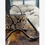 BRITTEN SNAKE EMBOSSED MINI SATCHEL BAG - Image 3