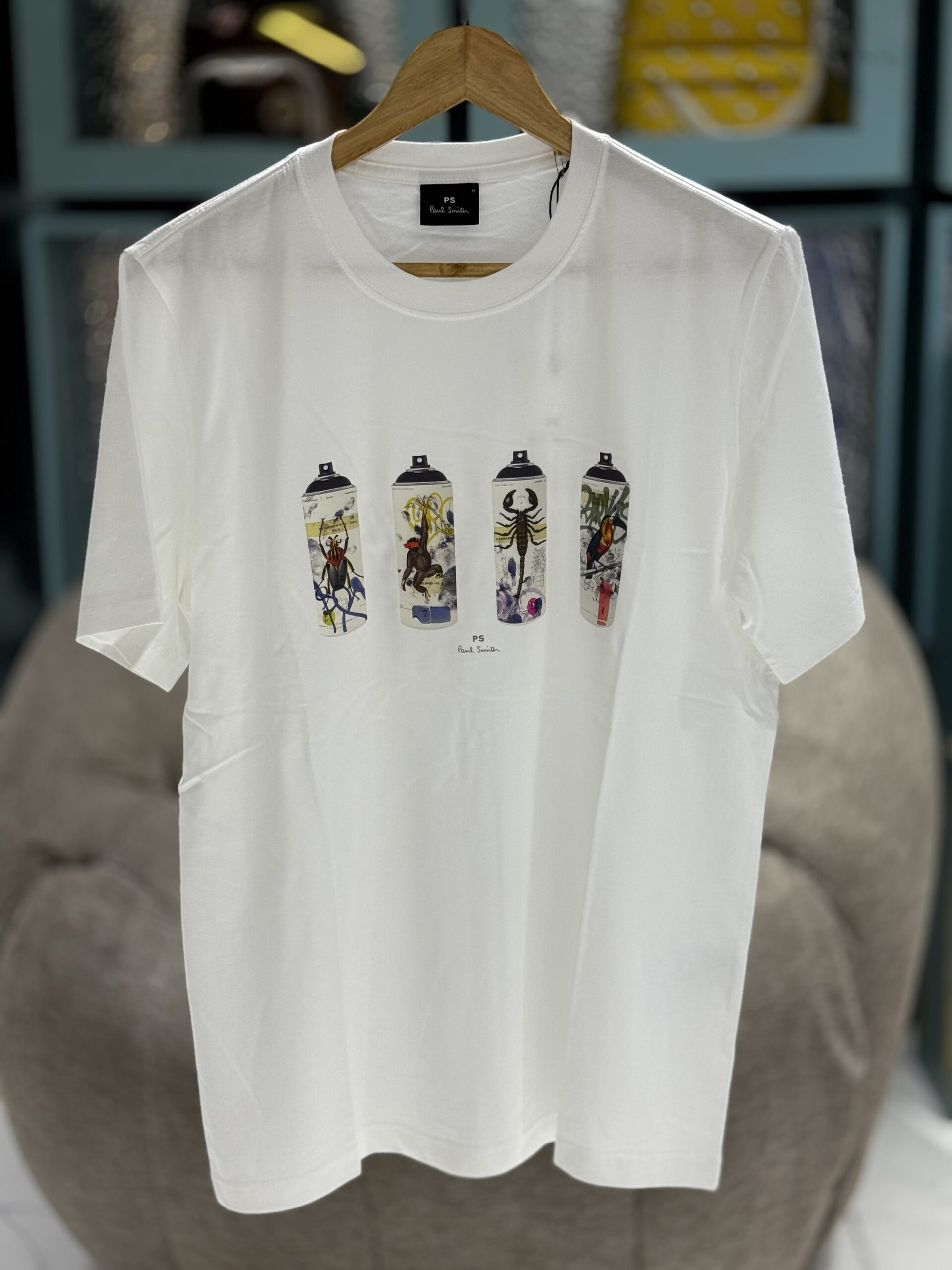 img_8546 ANIMAL SPRAY CANS PRINT T-SHIRT - Image 1