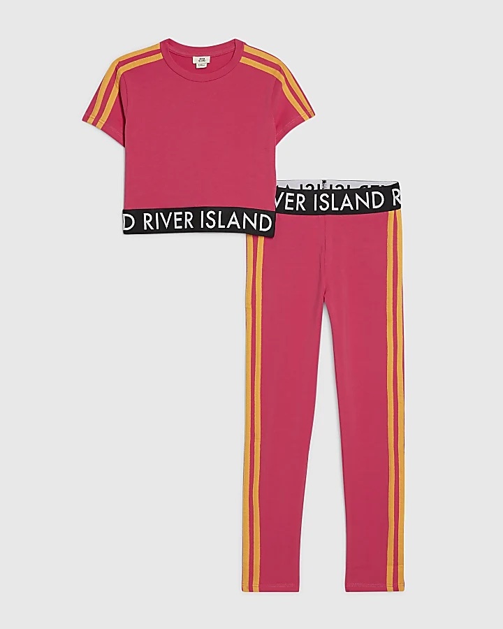 img_8985 Girls Pink Logo Stripe - Image 1