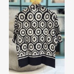 CONTRAST GEOMETRIC PRINT SHIRT - Image 2