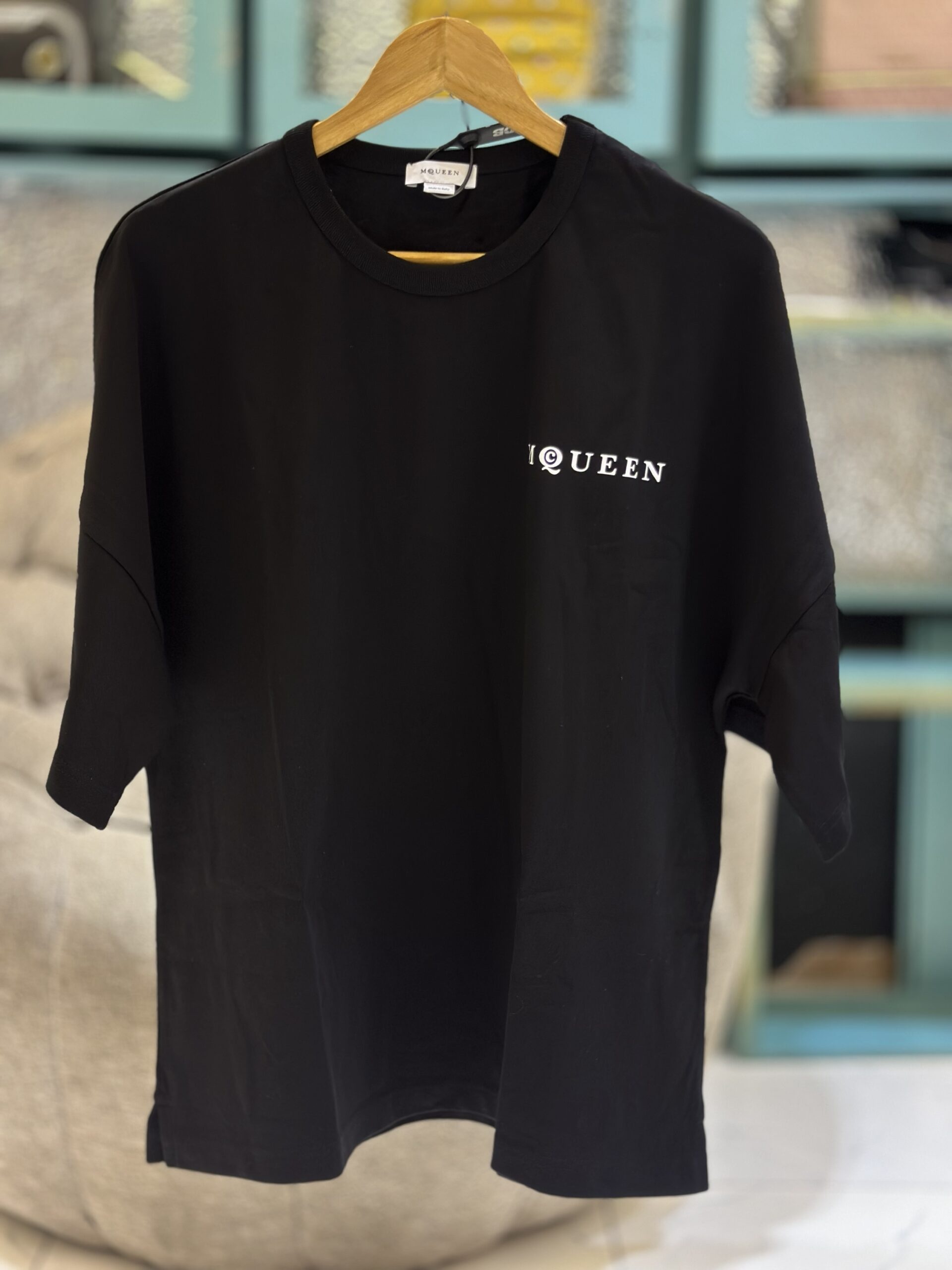 img_9441-2 ALEXANDER MCQUEEN LOGO OVERSIZED T-SHIRT - Image 1