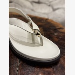 ELVIA BONE LEATHER THONG SANDAL - Image 5