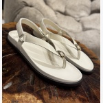 ELVIA BONE LEATHER THONG SANDAL