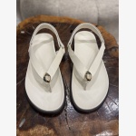 ELVIA BONE LEATHER THONG SANDAL - Image 4