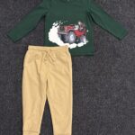 Toddler Boy 2-Piece Holiday Monster Truck Sweatshirt & Jogger Pant Set