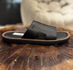 LEATHER SLIDE SANDALS - Image 3