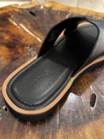 LEATHER SLIDE SANDALS - Image 5