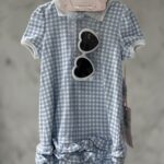 Baby Gingham Ruffle Polo Dress Set
