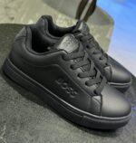 BOSS Kids' Logo Court Low-Top / Low-Cut Trainers - Image 2