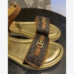 Michael Kors Kids "Brandy Kieran" Open-Toe Flat Sandals - Image 3