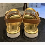 Michael Kors Kids "Brandy Kieran" Open-Toe Flat Sandals - Image 4