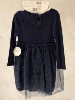 blue long-sleeve ribbed dress - Image 4