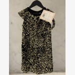 Black and Gold Sequin Shift Dress