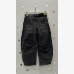 Zara: Barrel Fit Dark Grey Denim Jeans - Image 3