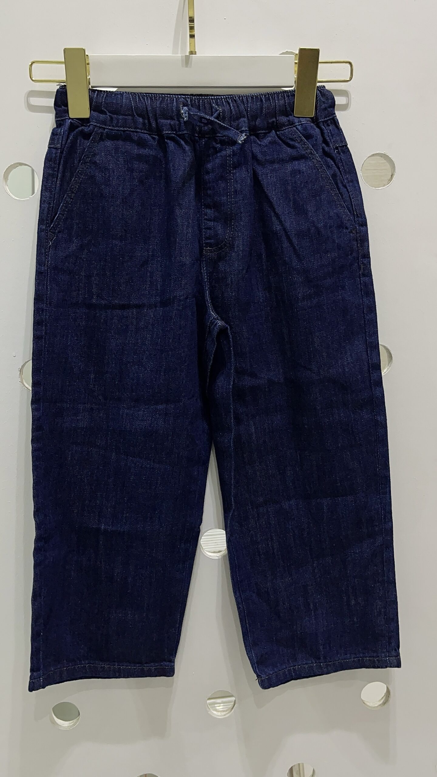 img_6272 Zara: Kids Straight Fit Elastic Waist Denim Jeans - Image 1