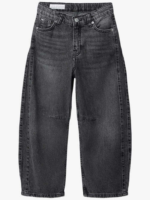 img_6285 Zara: Barrel Fit Dark Grey Denim Jeans - Image 1